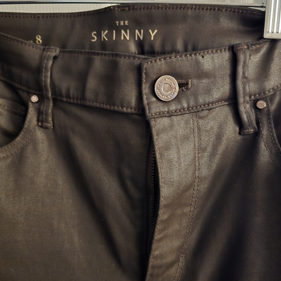 White House Black Market Skinny Coated Jeans - Picture 2 of 11